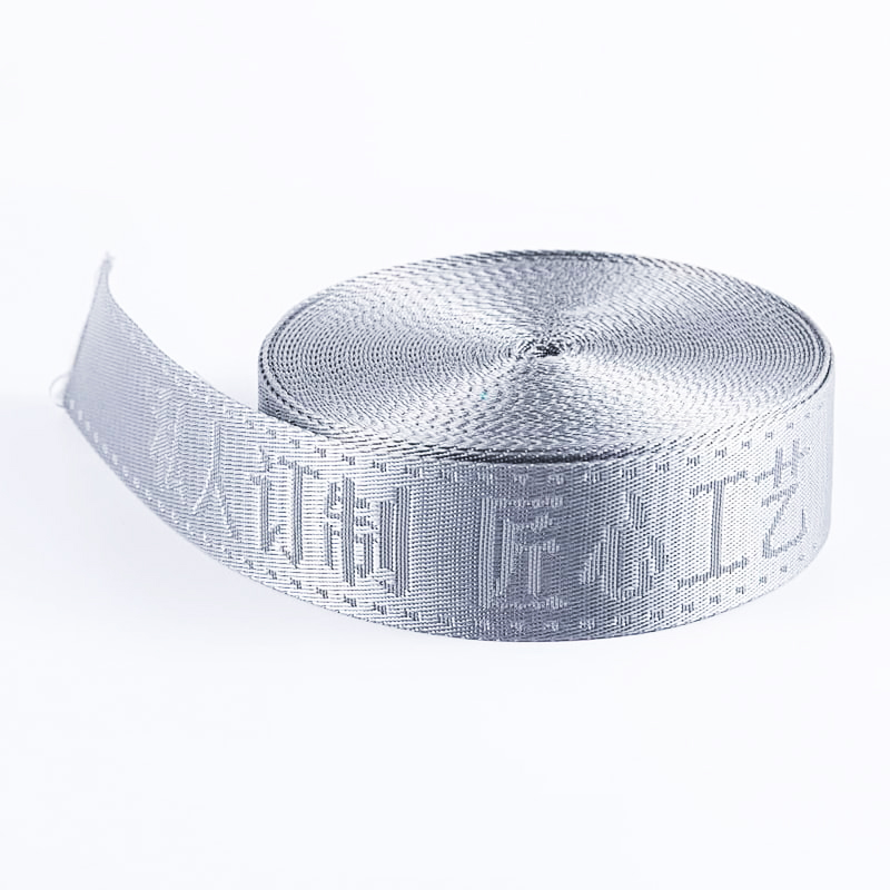 Fettuccia jacquard in nylon imitazione da 4,2 cm per abbigliamento, scarpe, cappelli, accessori