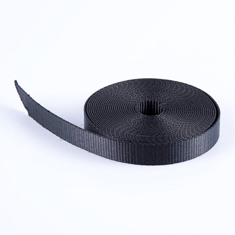 Fettuccia in poliestere tinta unita traspirante e resistente da 2,0 cm