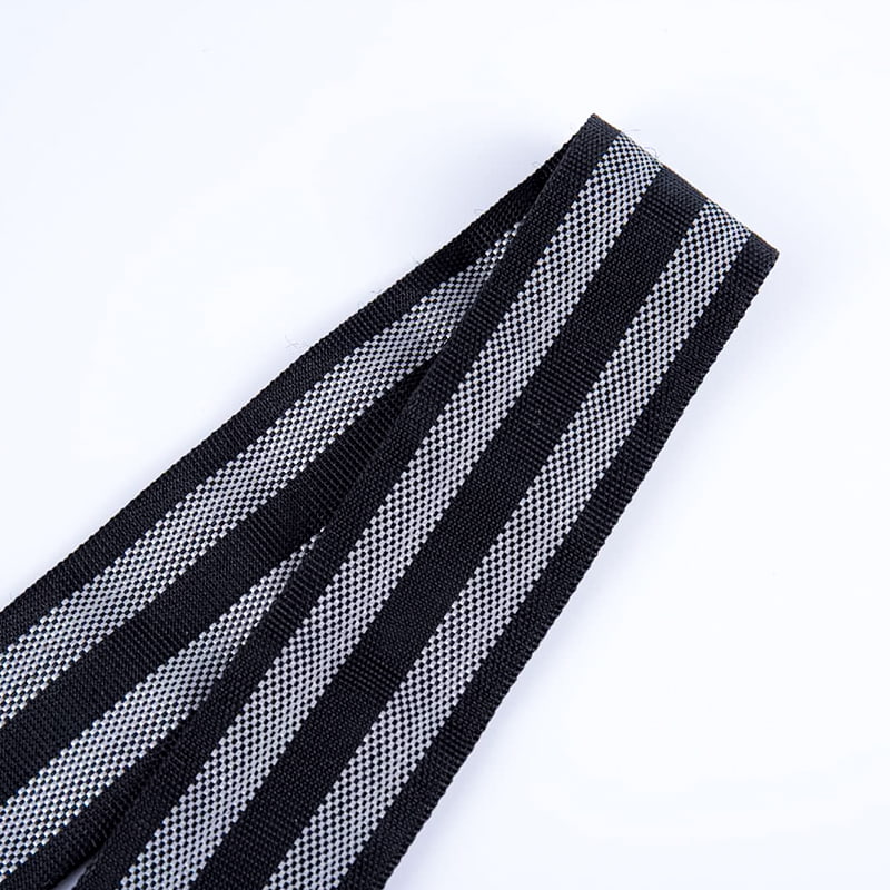 Fettuccia cava riflettente in polipropilene da 4,2 cm per accessori per attrezzature da campeggio sportive